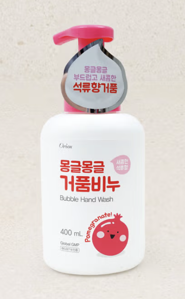 Mongmong Bubble Soap Pomegranate Scent 400ml