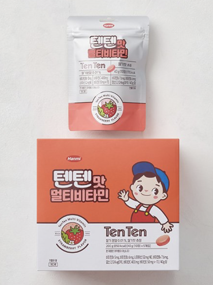 hanmi Tenten Multi Vitamin Strawberry Flavor [40г (10 ширхэг) x 5 хайрцаг]