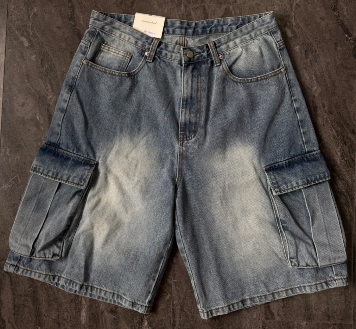 Summer New Arrival No. 2013 Men's Knee-length Cargo Denny Pants Medium Blue