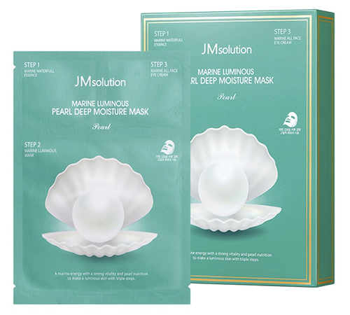 Blue Light Marine Pearl Deep Moisture 3Step маск (1EA)