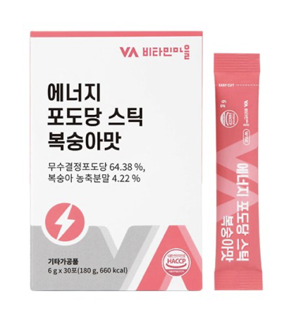 Energy Glucose Stick Drink Peach Flavor