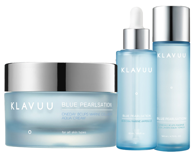 Blue Pearlsation Toner Ampoule Cream Set